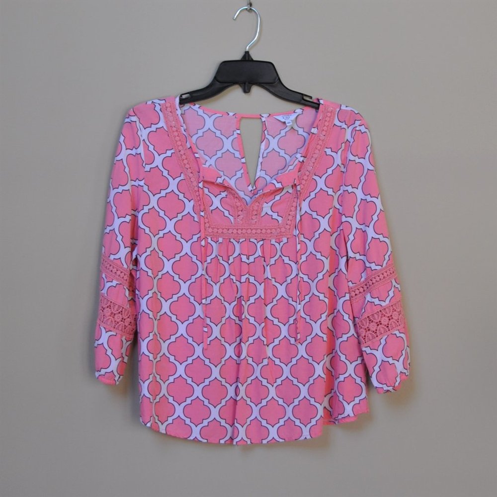 Crown & Ivy Tunic Pop Over Top | Size M